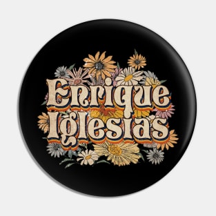 Personalized Iglesias Name Birthday Enrique 70s 80s 90s Styles Pin
