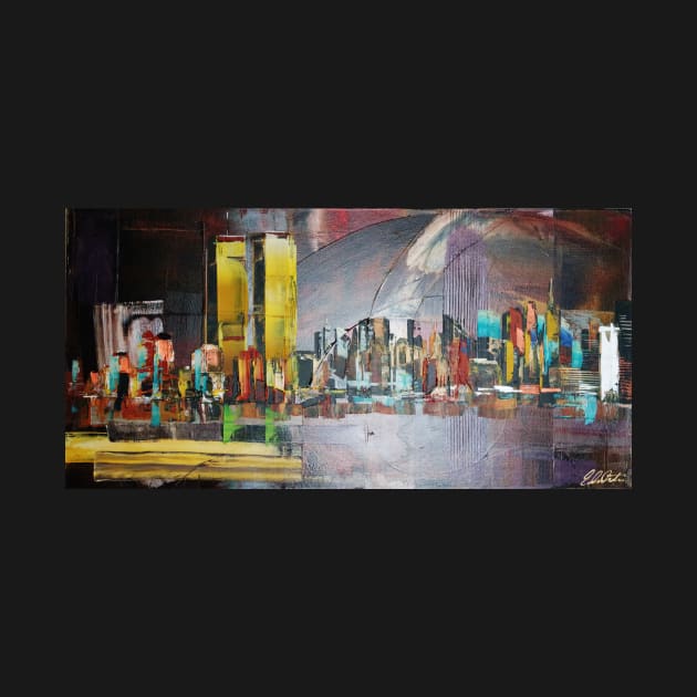 attacks on New York City twin towers 9/11 by artsale