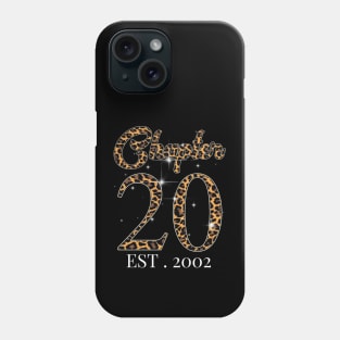 Chapter 20 Est. 2002 leopard Pattern Phone Case