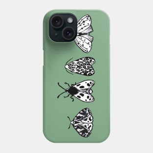 Moth Lino Print Design Phone Case