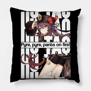 HU TAO Pyre pyre pants on fire Genshin Impact Graphic Pillow