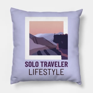 Solo Traveler Lifestyle Pillow