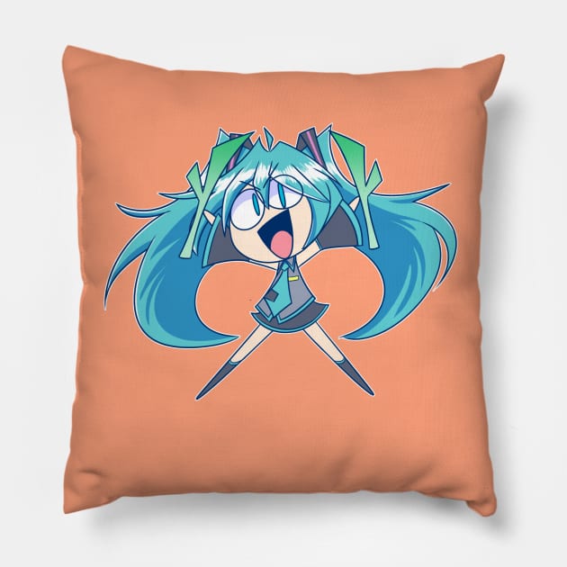 Miku Time Pillow by ChrisCrossCrunch