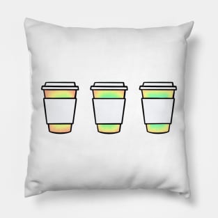 Coffee Cup Set Pillow