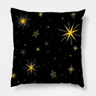 Gold Star Pillow