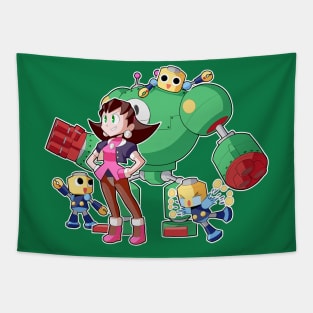 Tron Bonne And Her Bots Tapestry