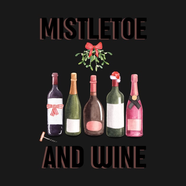 Mistletoe and wine - Alternative Christmas design by OYPT design