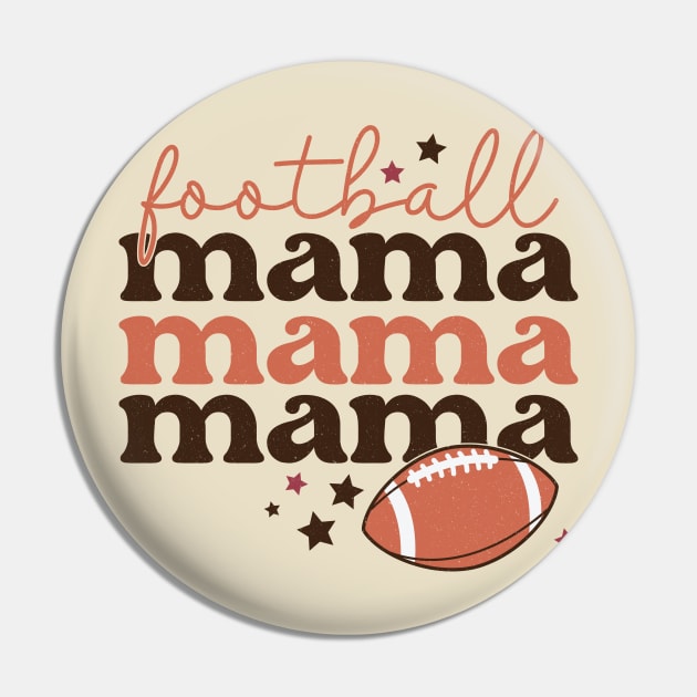 Football Mama Pin by Erin Decker Creative