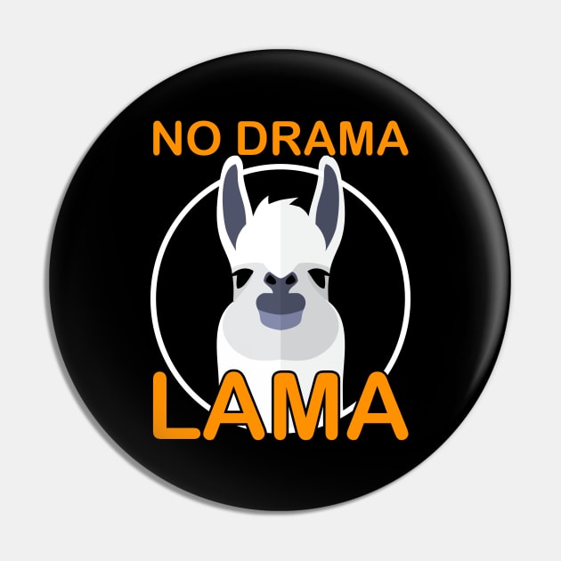 No Drama Lama Alpaka Lamas Funny Pin by Hariolf´s Mega Store