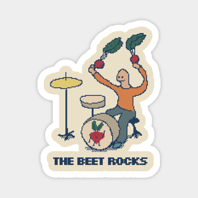 The Beet Rocks - 8bit pixel art Magnet by pxlboy