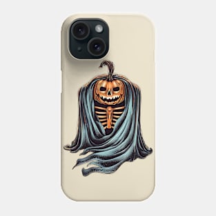 Halloween skeleton pumpkin Phone Case