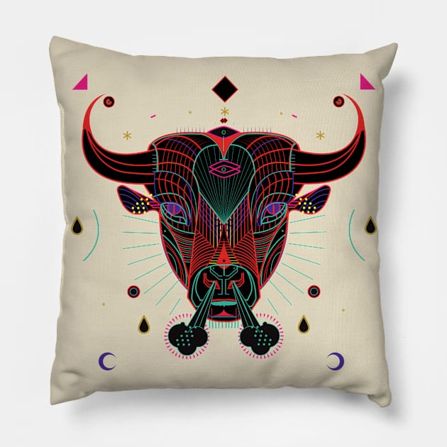 Taurus Pillow by yoaz