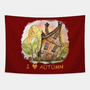 I Love Autumn Tapestry