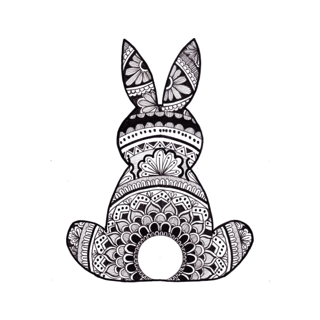 Bunny Rabbit Mandala by Mandala & Me