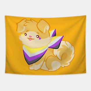 Nonbinary Pupper Tapestry