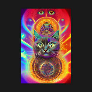 Trippy Cat Vibes 24 T-Shirt