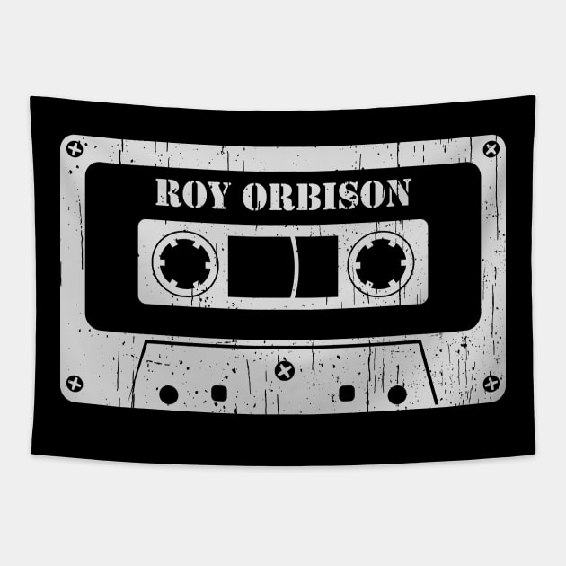 Roy Orbison - Vintage Cassette White Tapestry by FeelgoodShirt