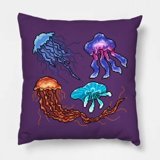 Pixel Jelly Fish Pillow