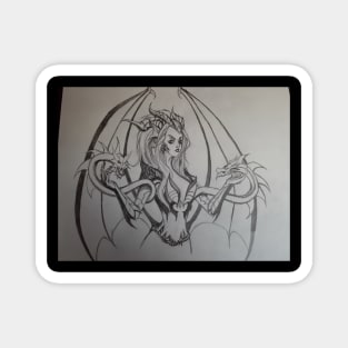 Dragon sorceress Magnet