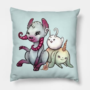 Three cute critters Pillow
