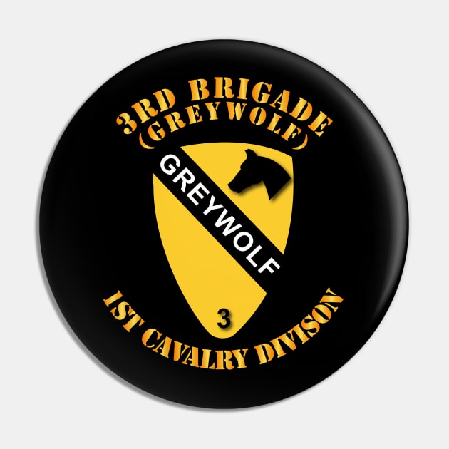 3rd Brigade - 1st Cav Div - Greywolf Pin by twix123844