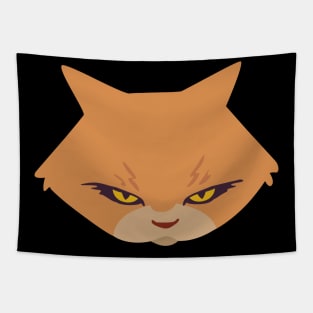 Cat face angry Tapestry