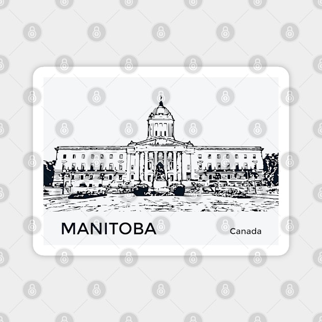 Manitoba Canada Magnet by Lakeric