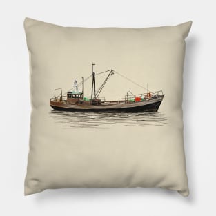 Fishing ship Pillow