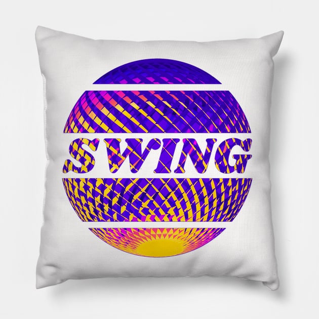 Swing disco ball Pillow by Bailamor