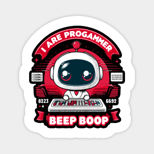 I Are Programmer Beep Boop Magnet