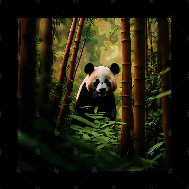 Bamboo Panda by GhoneamArt