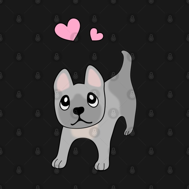 Cute Puppy Dog - French Bulldog by Nutmegfairy