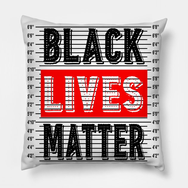 Black Lives Matter Pillow by Kamisan Bos