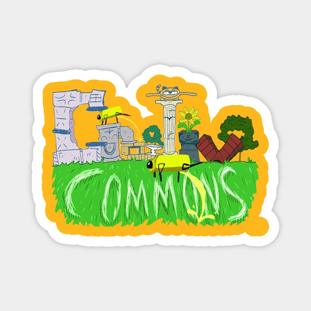 "Creative Commons" by @crudlydrawn Magnet by Creative Commons