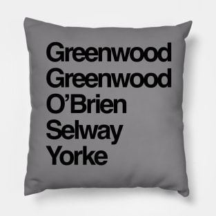 Rock Royalty Radiohead Pillow