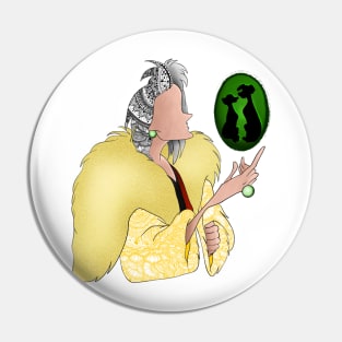 Cruella del vil mandala Pin