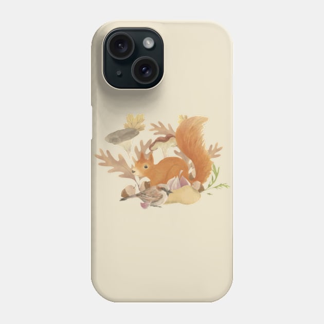 Squirrel Whisperer Funny Forest Animal Squirrel Lover Phone Case by lunacreat