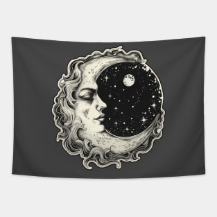 Celestial Moon Tapestry
