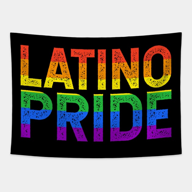 Latino Pride - rainbow design Tapestry by verde