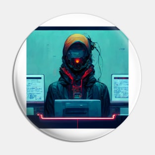 Cyberpunk hacker Pin