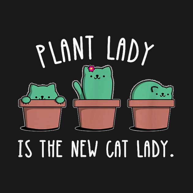 Cactus Garden Funny Plant Cat Lady    Gift by Peter Smith