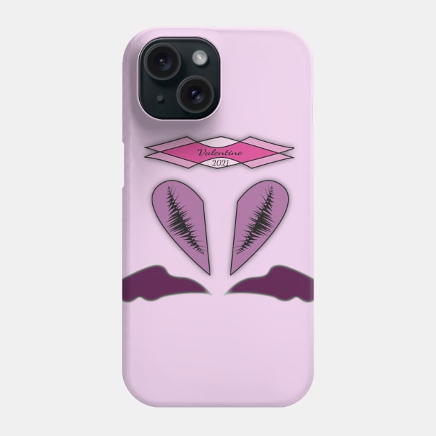 dark valentine 2021 design Phone Case by kiplett