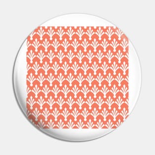 Peach diamond shaped motif pattern Pin