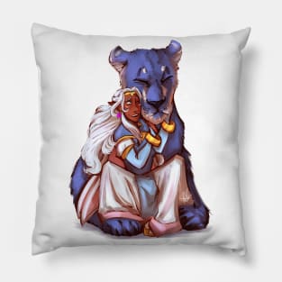 Allura and Blue Pillow