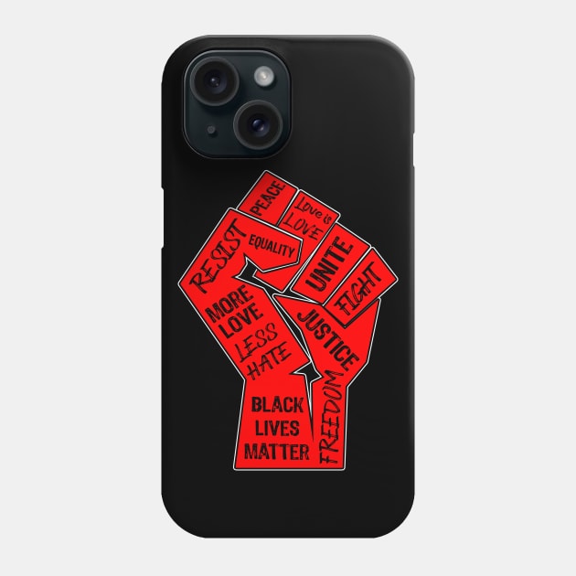 Civil Rights Fist Phone Case by Scar