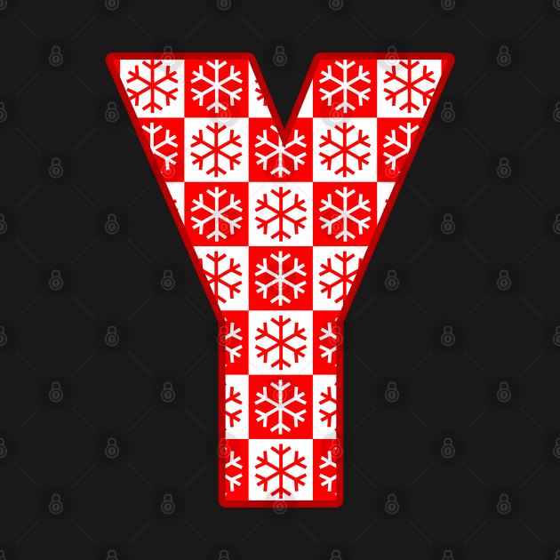 Initial letter Y - Christmas pattern winter snowflake by LiquidLine