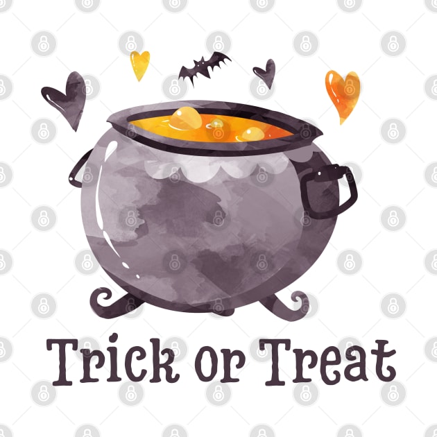 Halloween Gift Cauldron Design Witch Costume Spooky Trick or Treat by InnerMagic