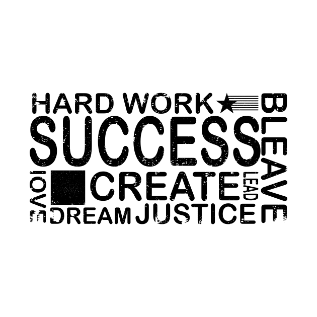 Success hard work motivation shirt by Tshirtdesignnet