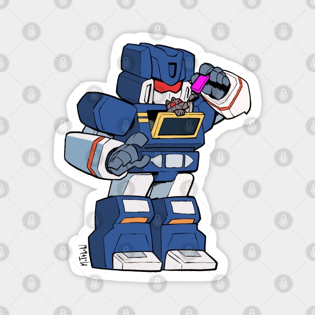 Soundwave and Kitty Ravage Magnet by matthewart