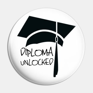 Diploma unlocked, graduation design for 2024 Pin